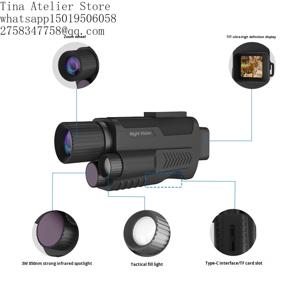Z9001 Monóculo Térmico 40MP co - Thermal Scope Night Vision Monocular avaliação e preço
